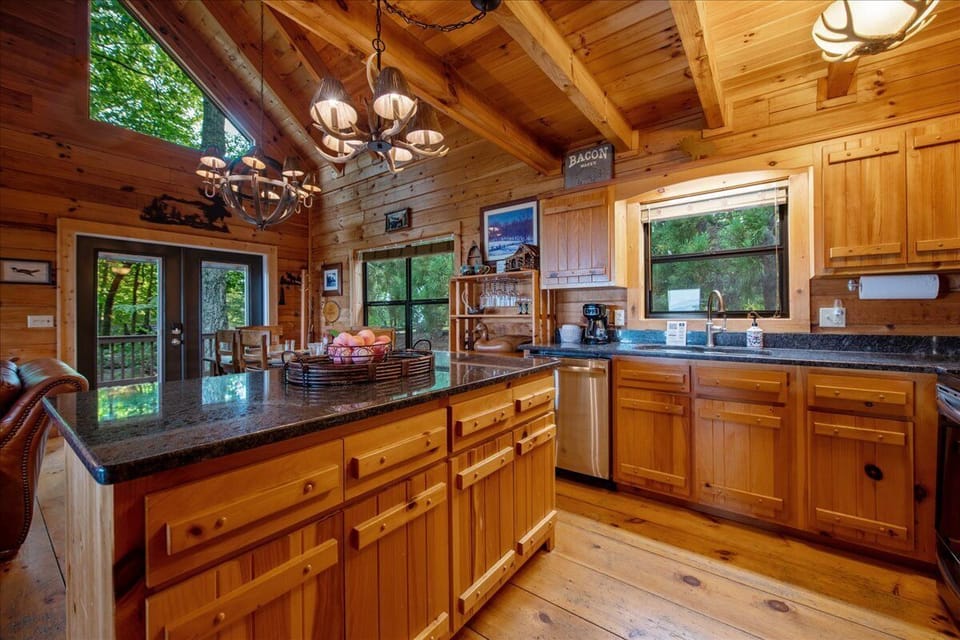 Fully equipped stainless steel Kitchen