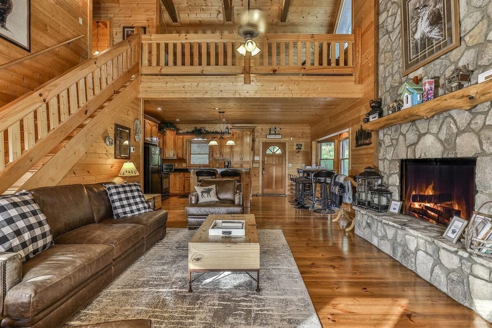 Enjoy Family Time By The Gas Fireplace