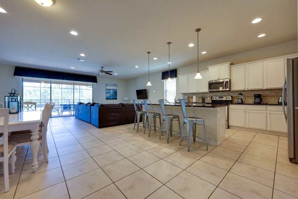 Dining and kitchen area