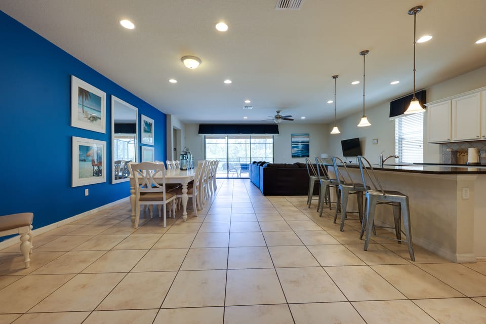 Dining and kitchen area