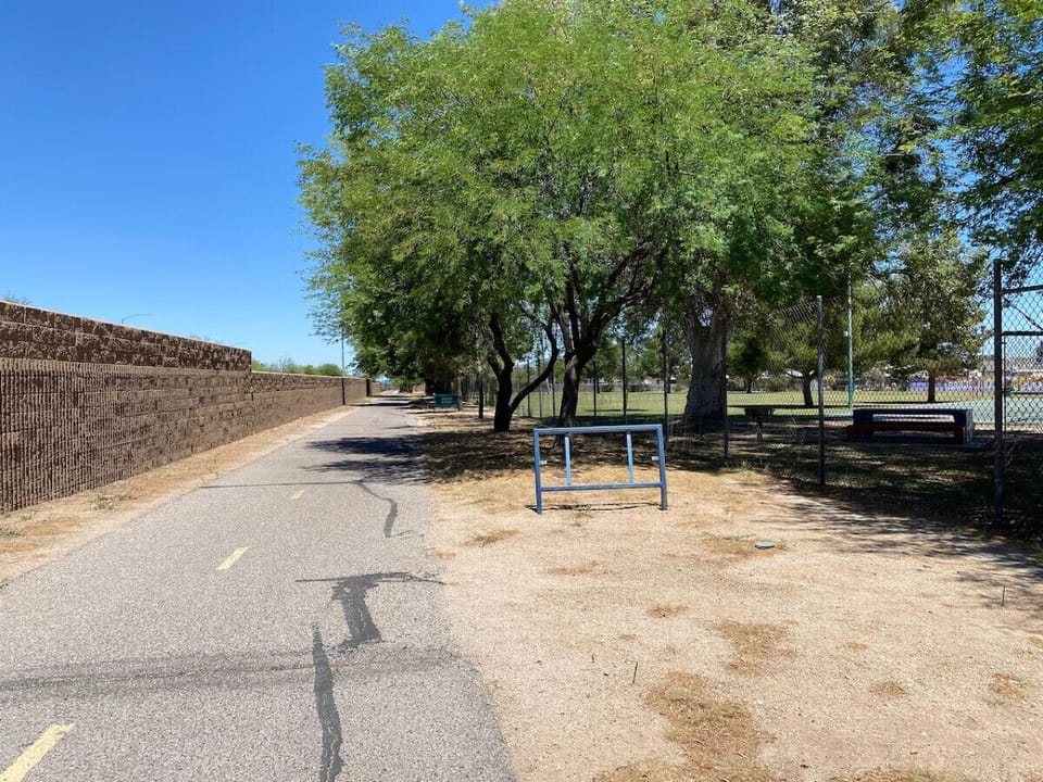 Nearby bike/walking path and park