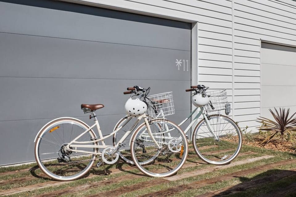 Bikes and helmets for easy getting around easily