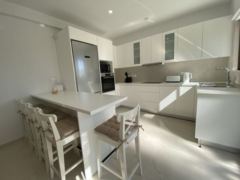 Luxury Apartment | Private kitchen | Fridge, coffee/tea maker