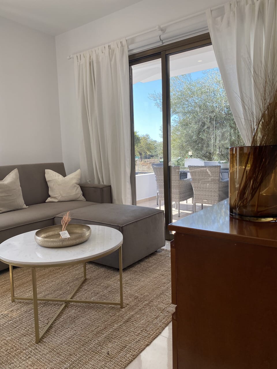 Luxury Apartment | Living area | 43-inch Smart TV with digital channels, TV