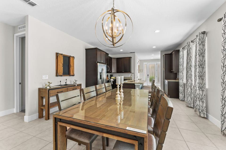 DINING:  Dining Room with 8-Seat Dining Table