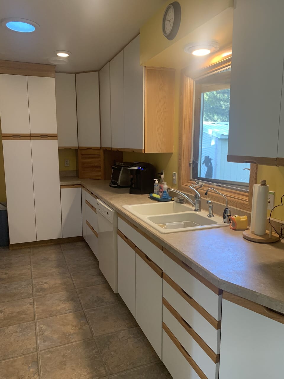 Plenty of counter space and storage.