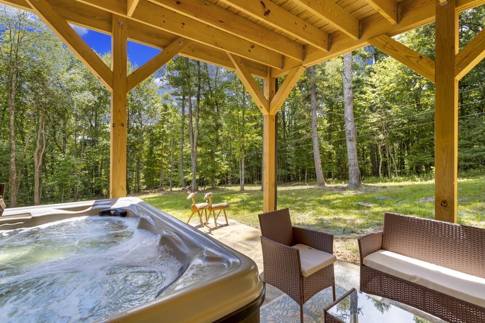 Hot Tub on Lower Covered Patio