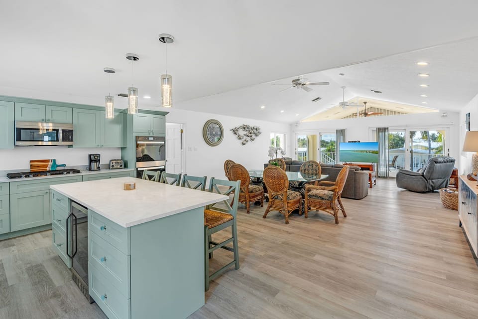 Kitchen Area with High Chairs