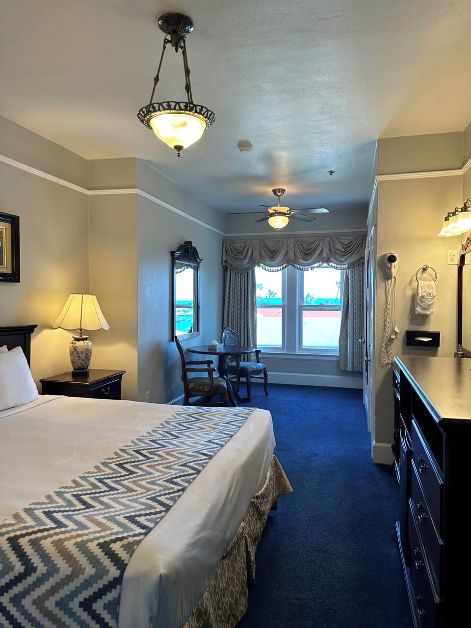 Premium Room, 1 King Bed, Partial Ocean View (1 King- Ocean View) | Iron/ironing board (on request), WiFi (free), bed sheets