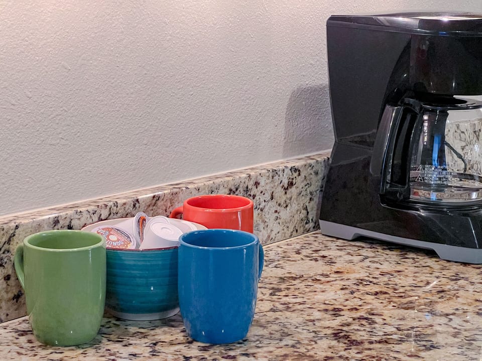 Coffee, there is a K cup & a 12 cup regular pot.