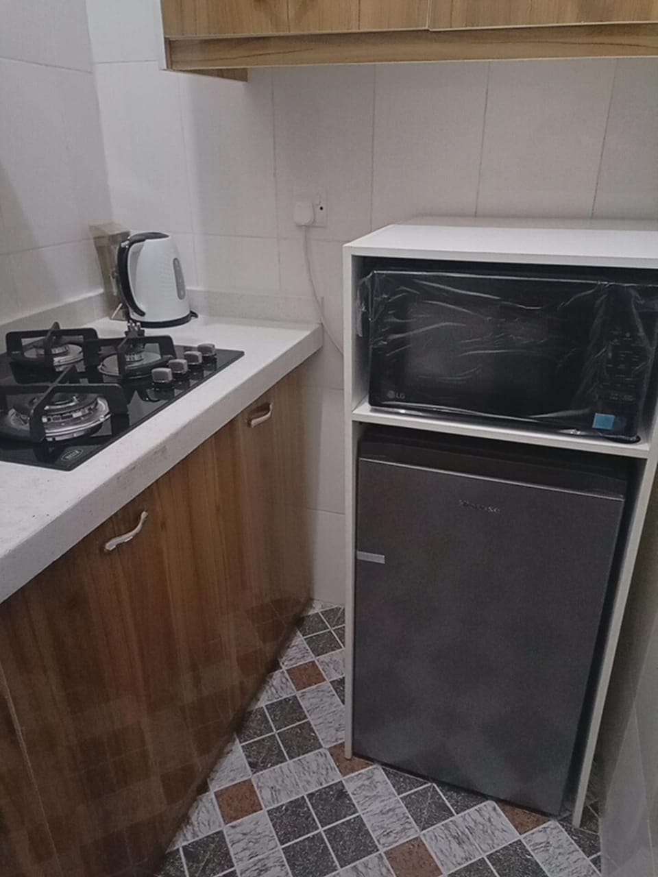 Studio | Private kitchen | Fridge, microwave, oven, stovetop