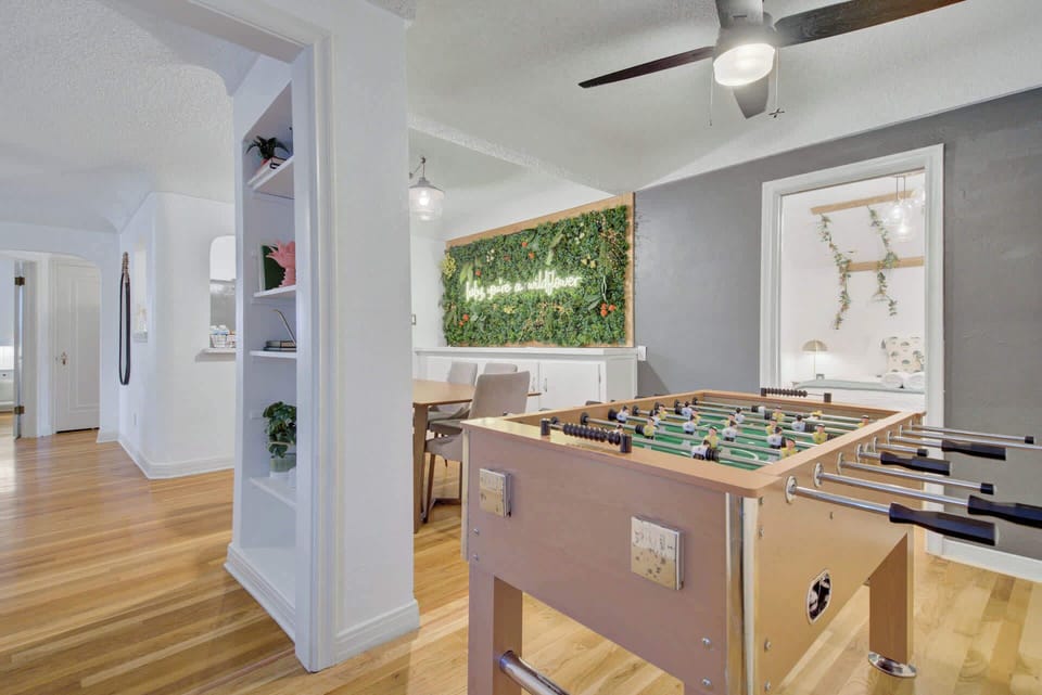 A foosball that will surely entertain you during your stay.