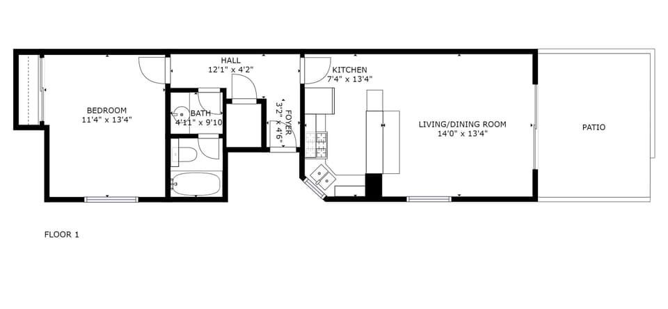 Apartment (1 Bedroom) | Interior