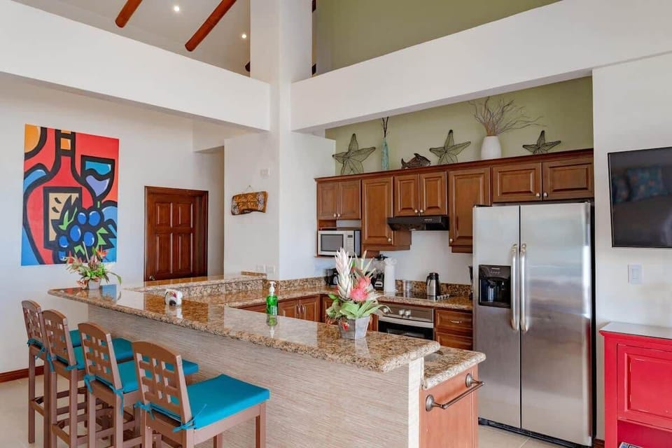 Dining counter and Kitchen View.
