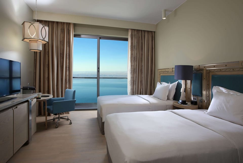 In-room safe, blackout drapes, soundproofing, cribs (free)