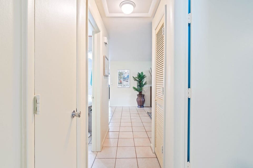 Welcoming room hallway that connects various spaces within the home with ease.