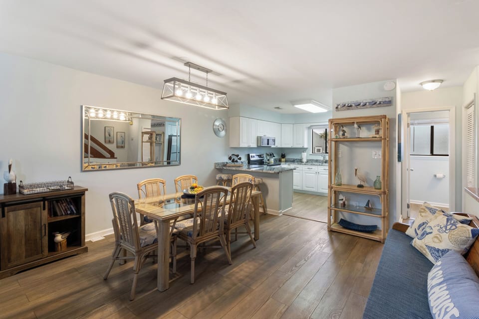 Gather the whole group in here — board games, movie night, or just talking over the day.