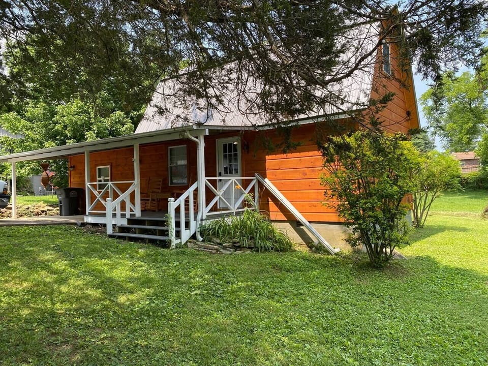 Come and stay awhile in our little log barnhouse. 