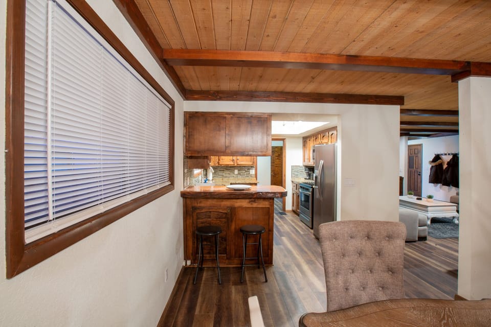 mini bar off the kitchen