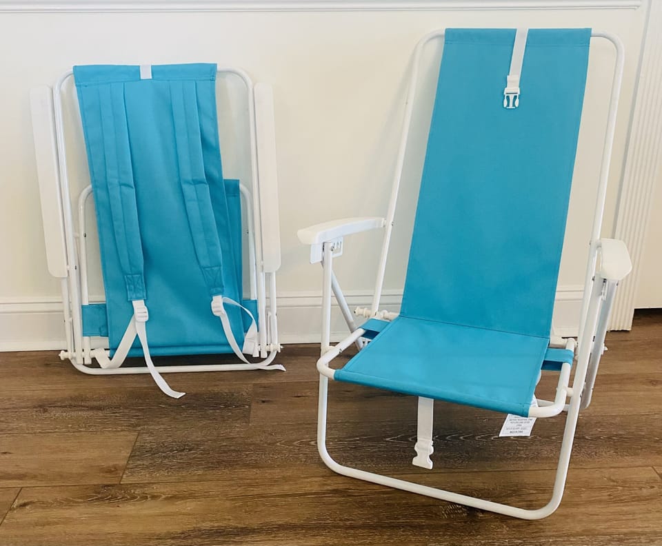 8 total beach chairs for your use
