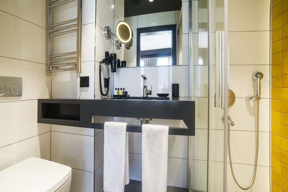 Standard Twin Room | Bathroom | Shower, rainfall showerhead, free toiletries, hair dryer