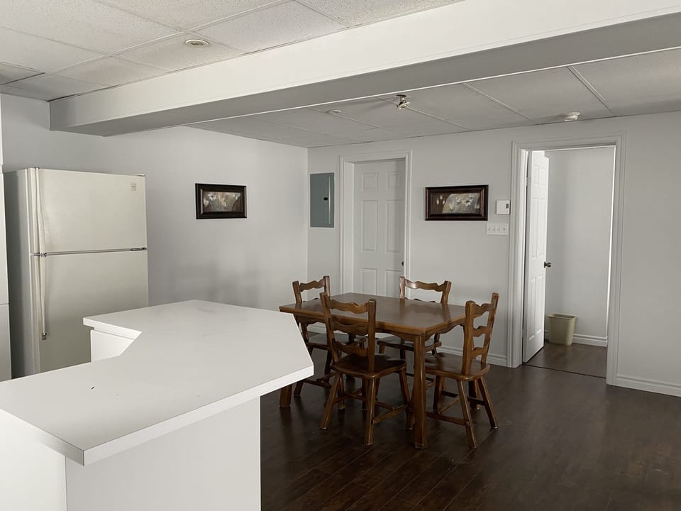 Apartment #1, Half Basement (1 Bedroom) | Private kitchen | Full-size fridge, microwave, oven, stovetop