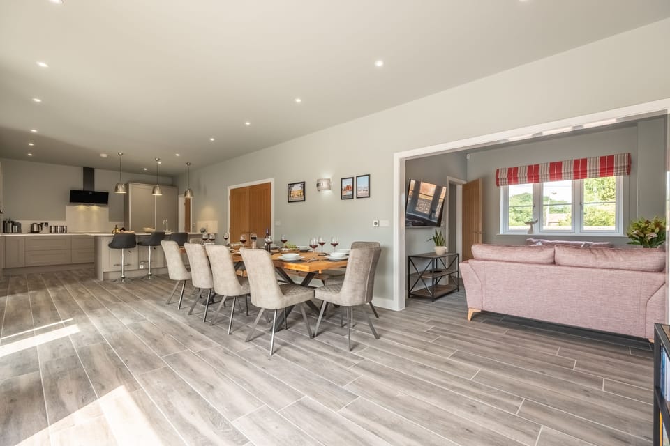 Ground floor: The living area with snug in the distance
