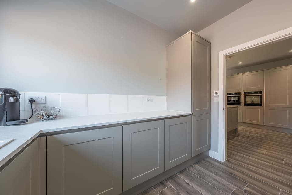 Ground floor: The kitchen extends into a generous utility room
