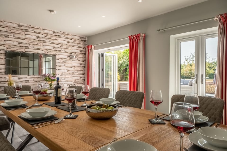 Ground floor: From the dining area looking out over the spacious garden