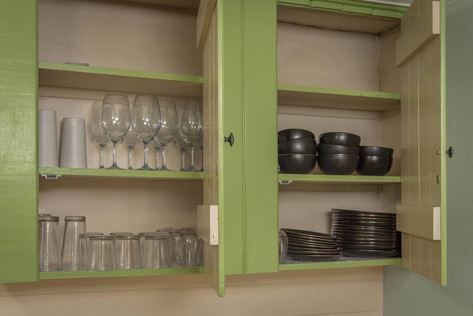 Just bring food - the plates, bowls, glasses, silverware, pots and pans are all here.