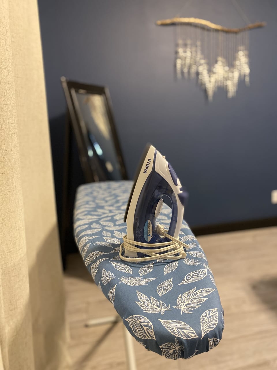 Iron and ironing board 