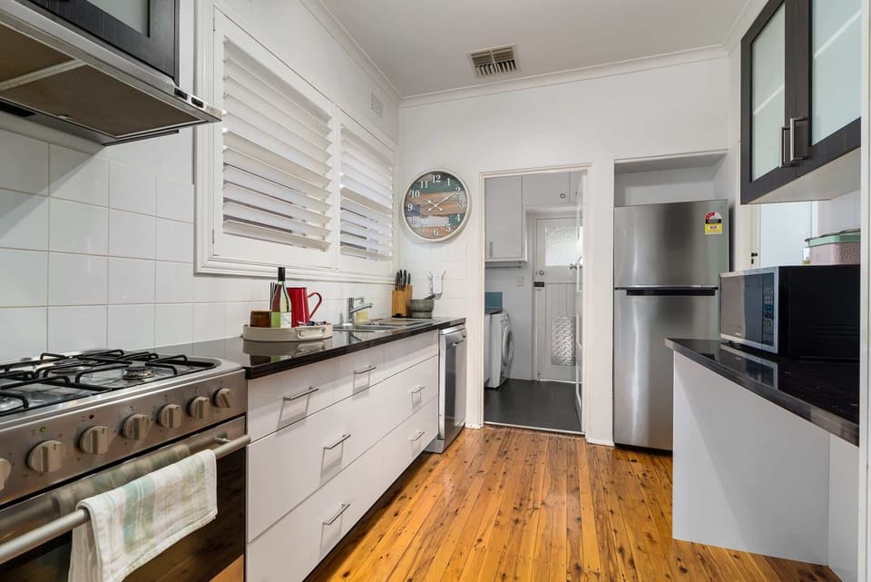 Kitchen through to Laundry