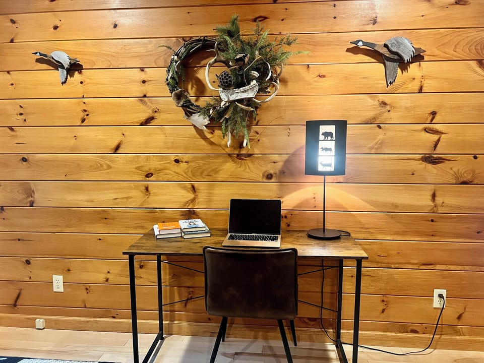 Office space in downstairs bedroom