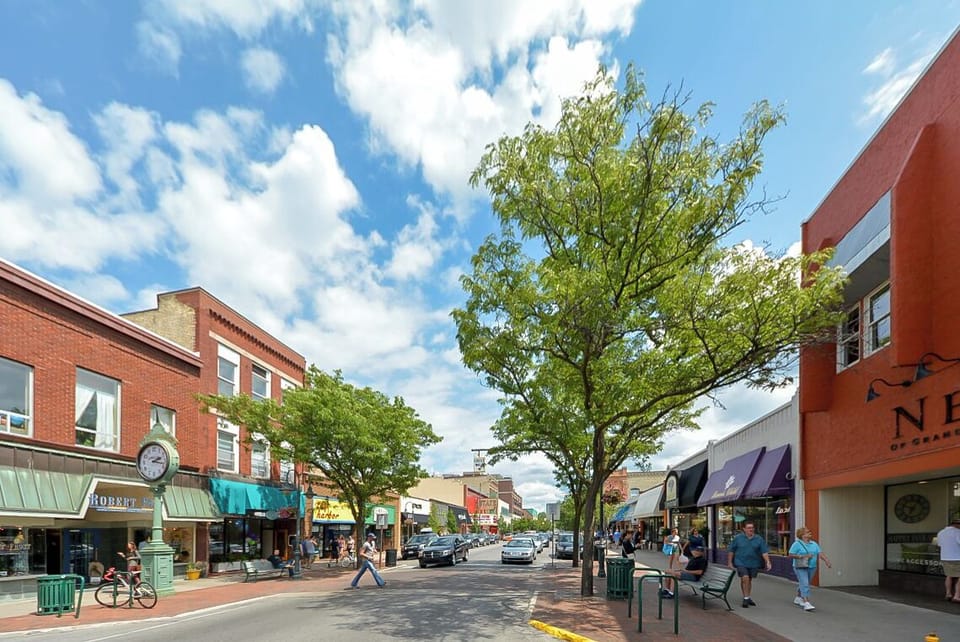 Downtown offers shopping and restaurants just steps from the condo