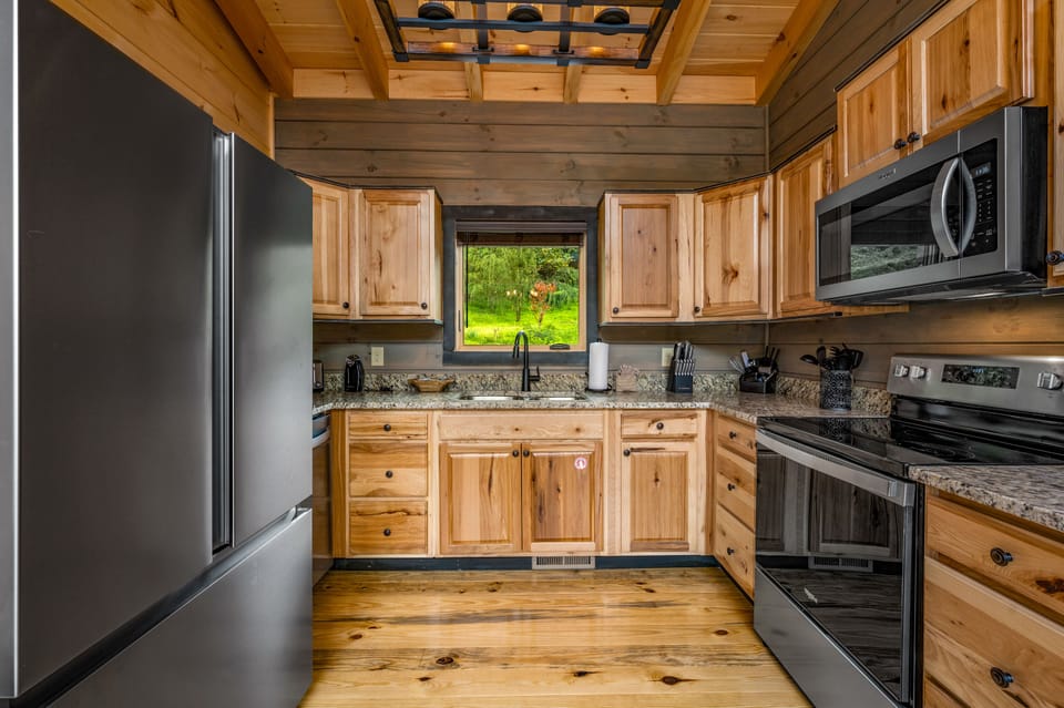 Cook/Bake/Dinner-Ware, utensils, and more are provided.