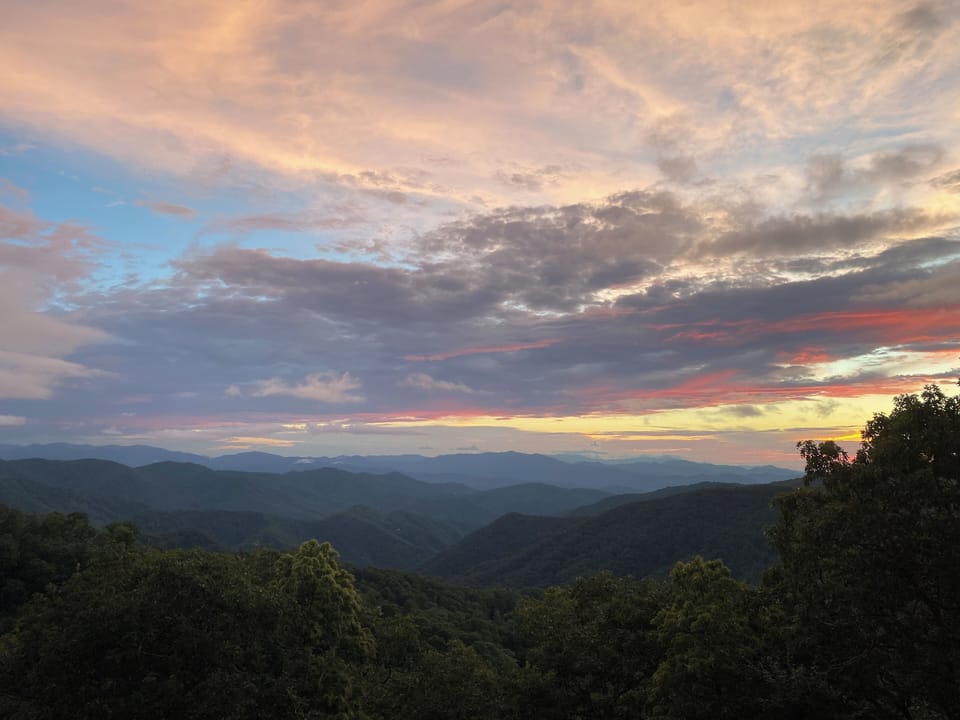 Mountain View - Gorgeous mountain view from cabin.
