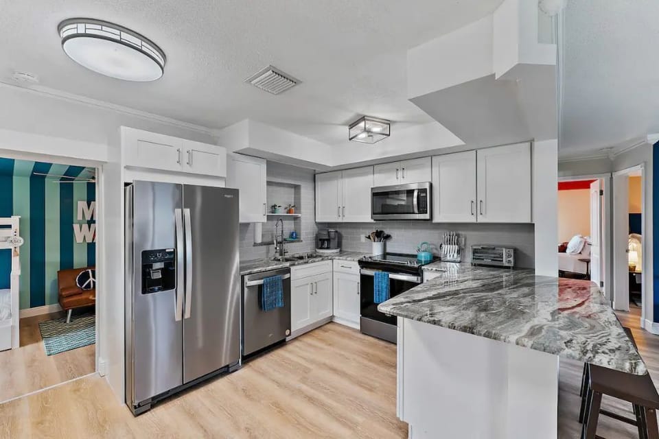 Updated kitchen | Cooking basics including pots and pans | Keurig coffee maker