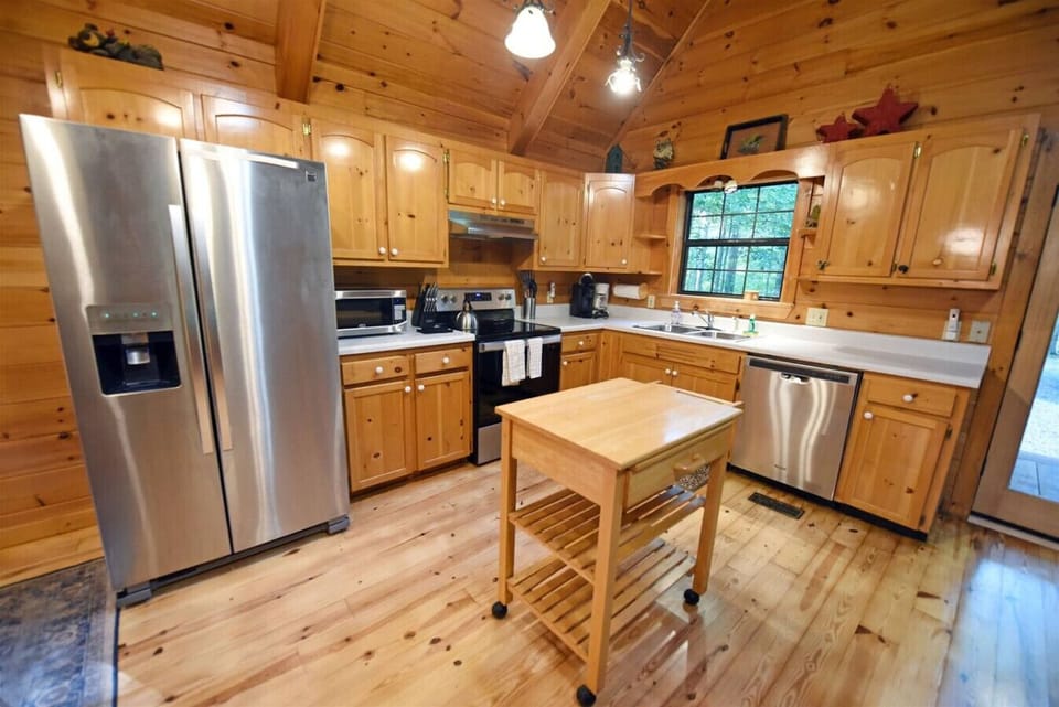 Pet friendly hot tub cabin rental in Blue Ridge GA