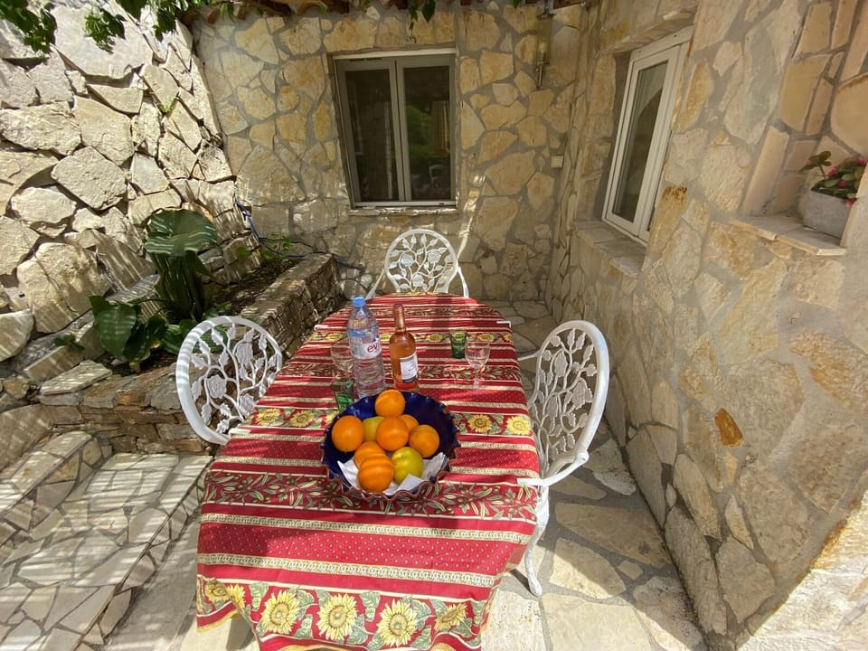 Outside dining area