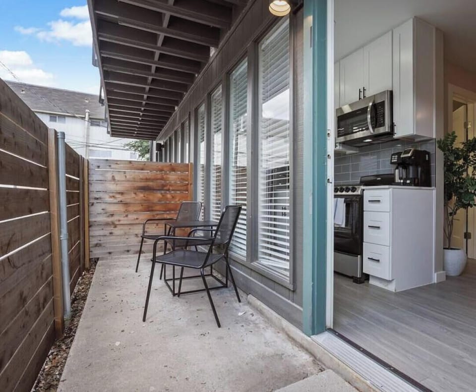 Patio just off of the kitchen