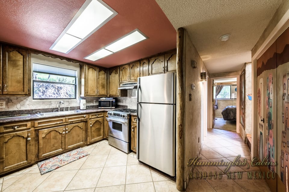 Fully stocked kitchen