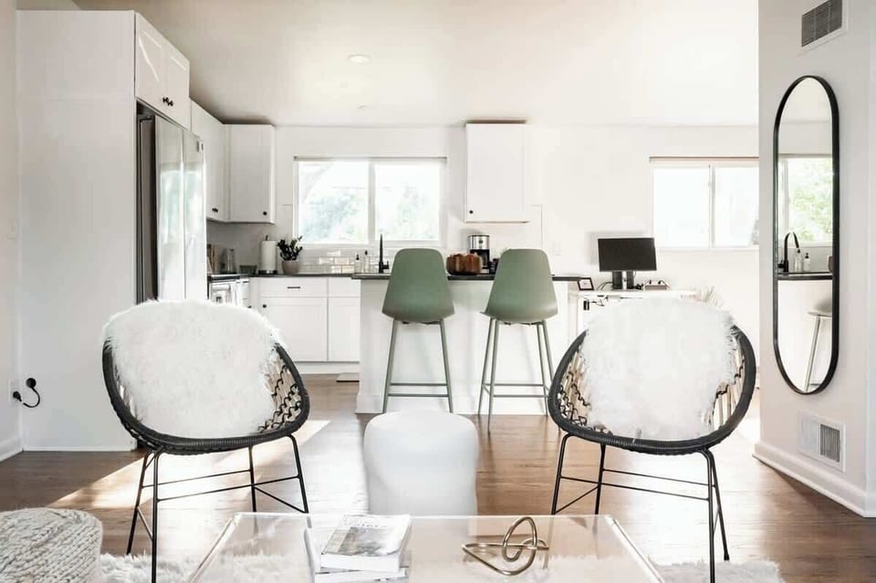 Open kitchen from the living area