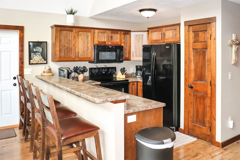 Full kitchen with everything you need to make your favorite meals. 