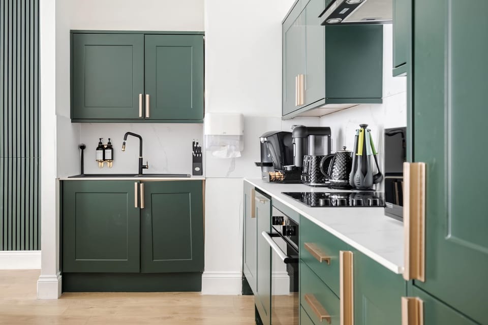 Full Kitchen | Fully equipped with everything you could possibly need, including a fresh filtered water dispenser, dishwasher, washing machine and dryer, a Nespresso machine with pods, plus all the cooking utensils and essentials for preparing meals.