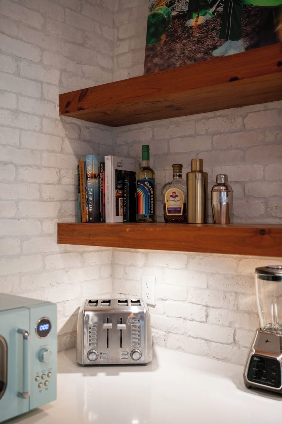Cook books and bar ware