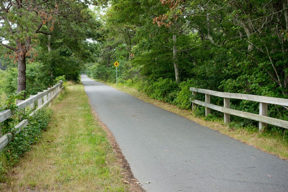 Cape Cod Rail Trail is less than a half mile away.