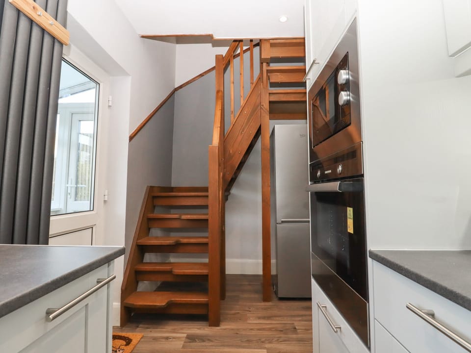 Fridge, dishwasher, electric kettle, toaster
