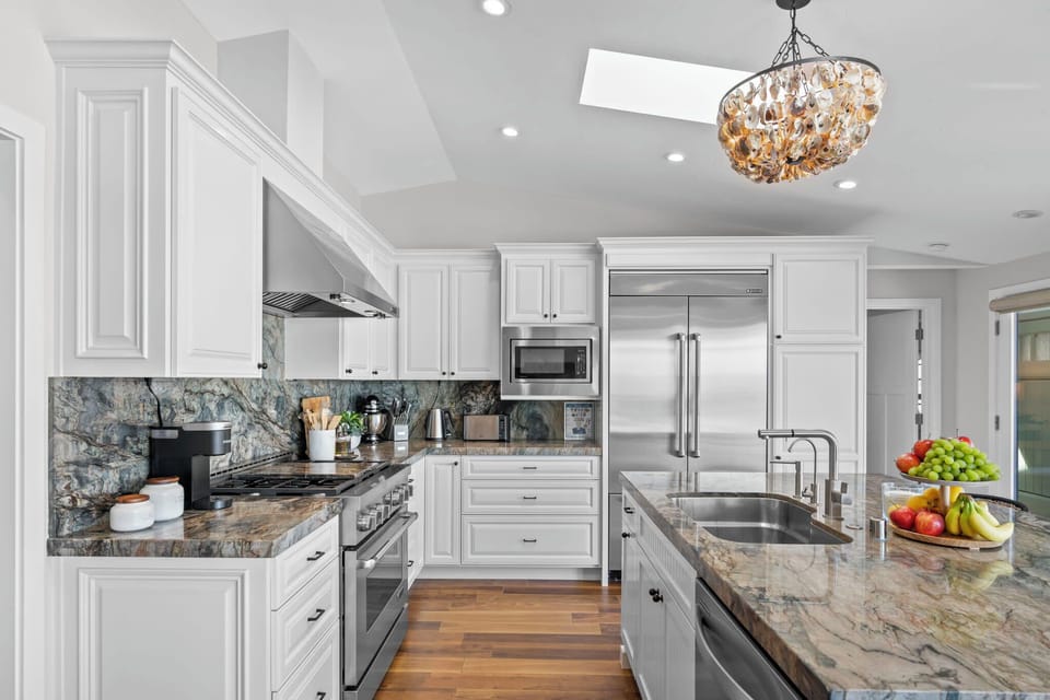 Fully stocked kitchen thoughtfully equipped for inspired cooking