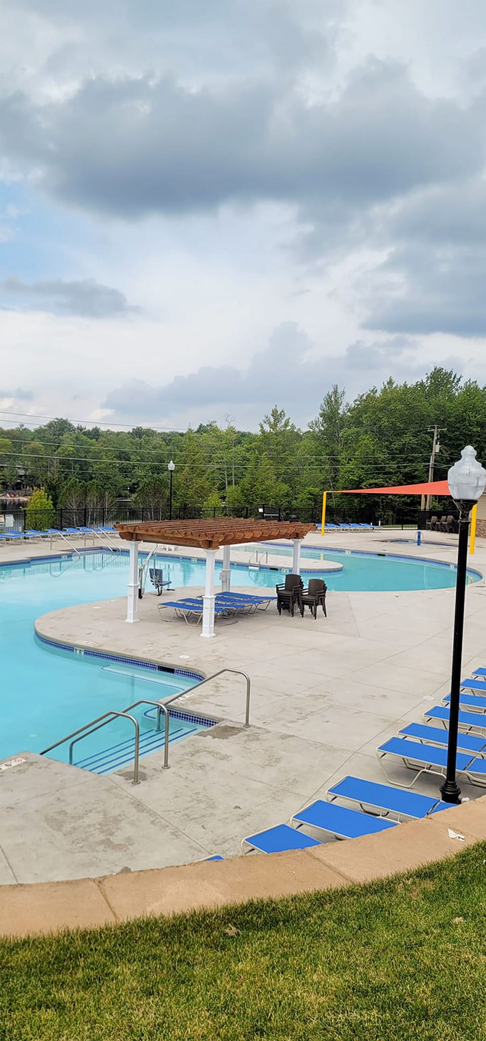 Outdoor seasonal pool