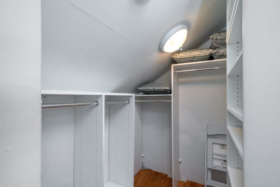 Large closet in the loft